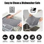 TIKNIK Silicone Dish Drying Mat, Stone Drying Mat for Kitchen Counter with Built-In Drain, Non-Slip Drain Pad with Built-in Drain, Heat Resistant Stone Drying Mat, 20" x 15", Grey